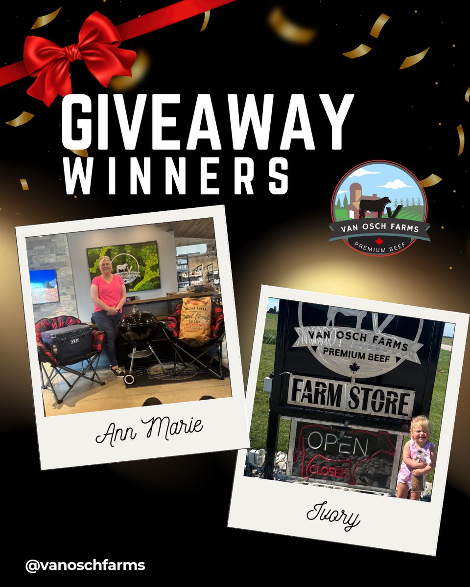VanFarms's tweet photo. Congrats to our 1st Anniversary giveaway winners! Ann Marie scored the GRAND PRIZE and little Miss Ivory's parents won the selfie contest with 90 votes! 
Thank you to everyone who participated and kept it fun!

Here's to another GREAT year! https://t.co/a3i2rjaENA