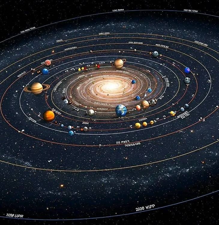 AstronomyVibes's tweet photo. 🚨: Sun takes 225 million years to orbit the Milky Way. It has already completed 20 orbits and has 22 to go before it runs out of fuel and explodes. https://t.co/dX2BbMhmuP