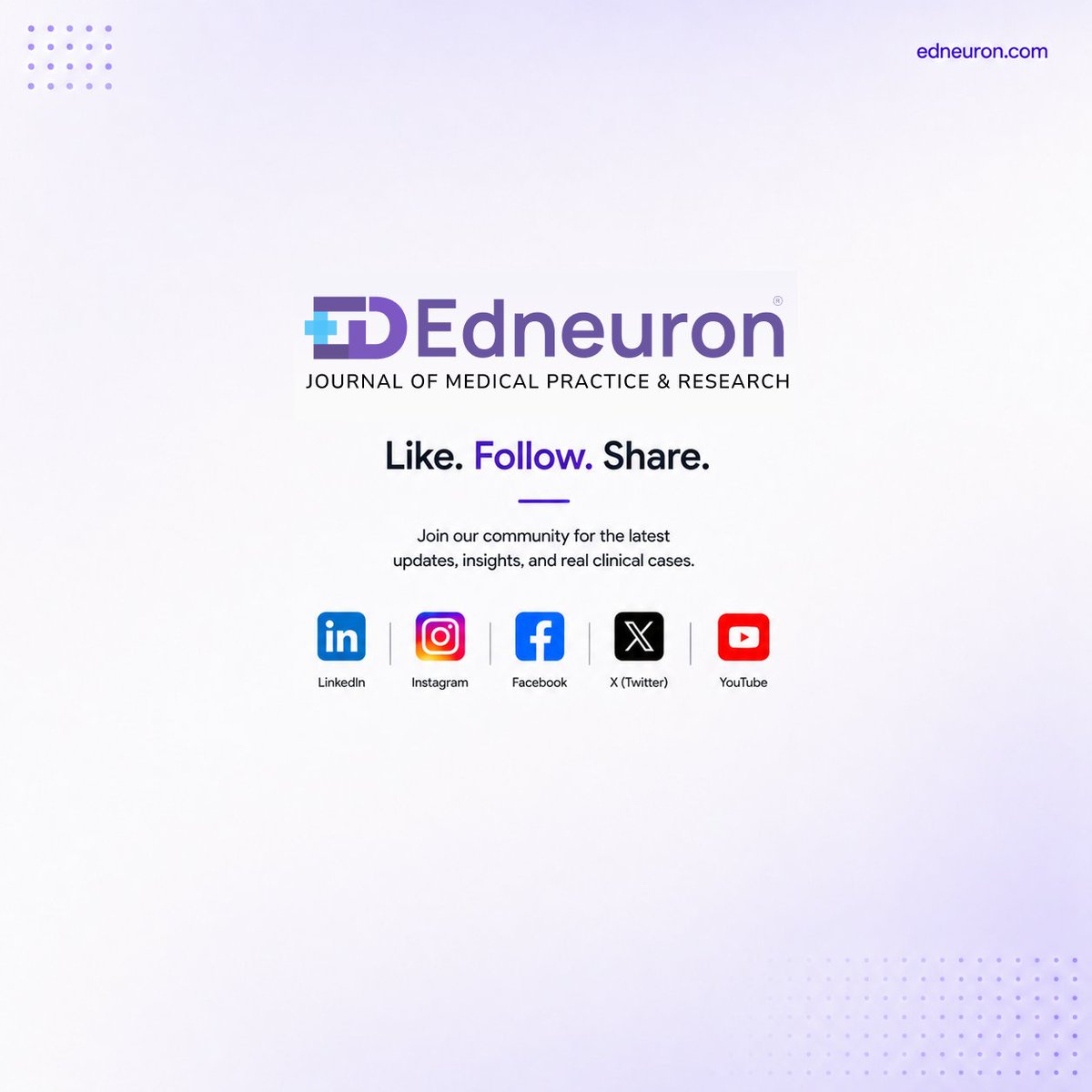_edneuron's tweet photo. Great doctors don't just memorize medicine—they think clinically.

Real clinical case studies bridge the gap between theory and real-world patient care.

Learn from expert-written cases, sharpen your diagnostic skills, and build confidence with every case.
#Edneuron https://t.co/D9hDQu6VZg