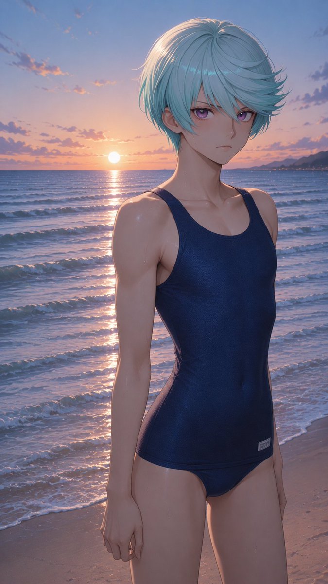 DumbminStan's tweet photo. Running images back through to make the material look better works pretty well for neoprene and stuff like that but I don't think it really works for swimsuits. It's closer than the shiny latex type material it was originally but it's still just not perfect. https://t.co/14kmiiKJU1