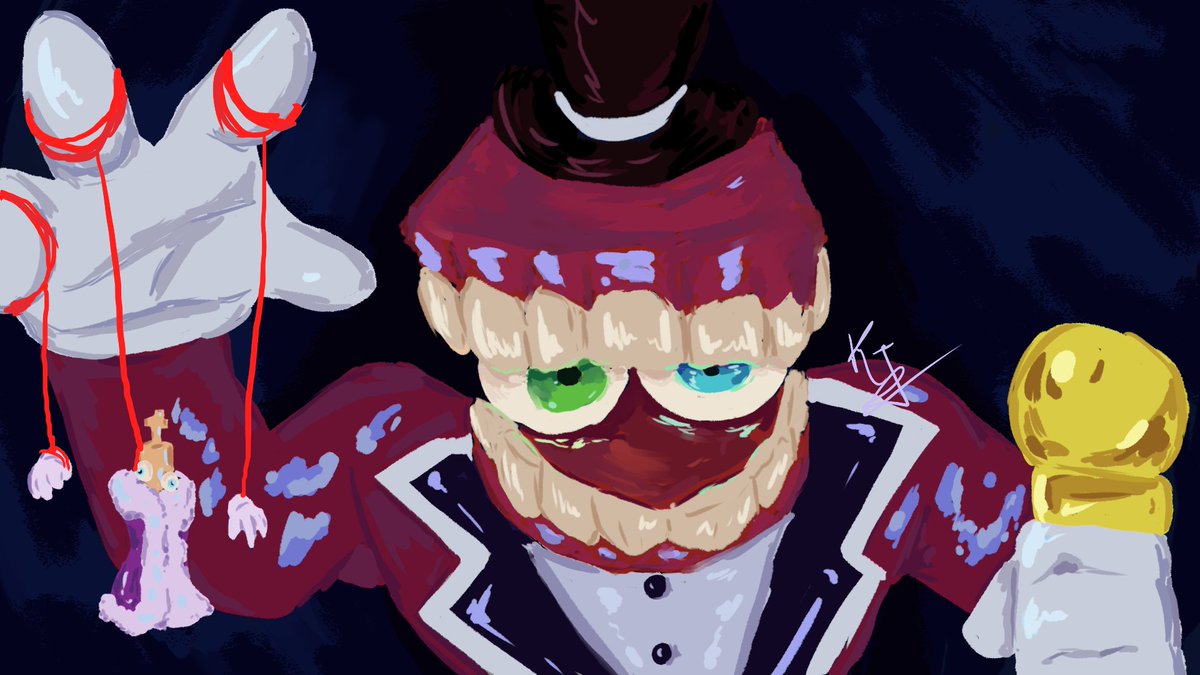 GodDark_drawn's tweet photo. I don't understand what happen to my old posts about this drawn, btw he's here. #tdac #TheAmazingDigitalCricus #Caine https://t.co/ypPcZun30t