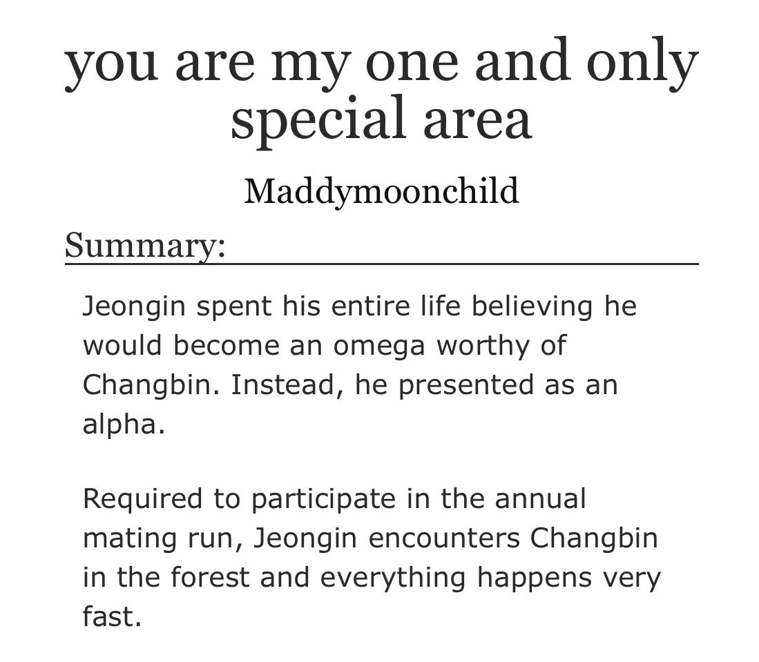 MaddyMoonWrites's tweet photo. you are my one and only special area

https://t.co/5EZSs2IpwG

👨🏻‍❤️‍💋‍👨🏻 Jeongbin
⚧️ Omegaverse Dynamics, Alpha for Alpha
🐺 Pack Dynamics &amp; Culture
💔 Forbidden Love
🔞 Explicit
📖 Oneshot. 6.6k https://t.co/ksQ8vul686