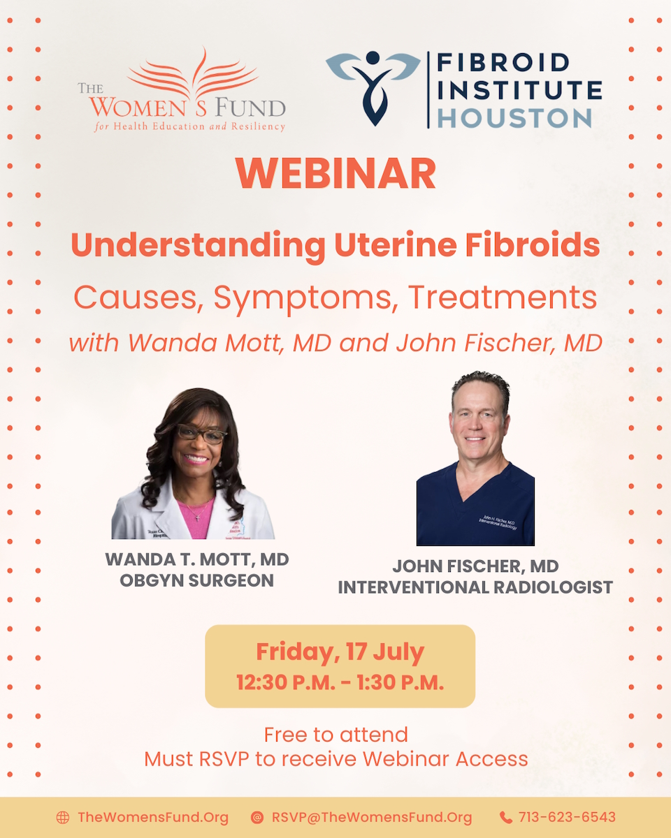 FibroidFreeMD's tweet photo. 💙 Get answers about #Fibroids from experts, for FREE. Fibroid Awareness Month educational webinar with Dr. Wanda Mott &amp; Dr. John Fischer.  📅 July 17 | 12:30–1:30 PM  https://t.co/SwwlvMXCvr  #FibroidAwarenessMonth #FibroidAwareness https://t.co/lhjz7u2cCb
