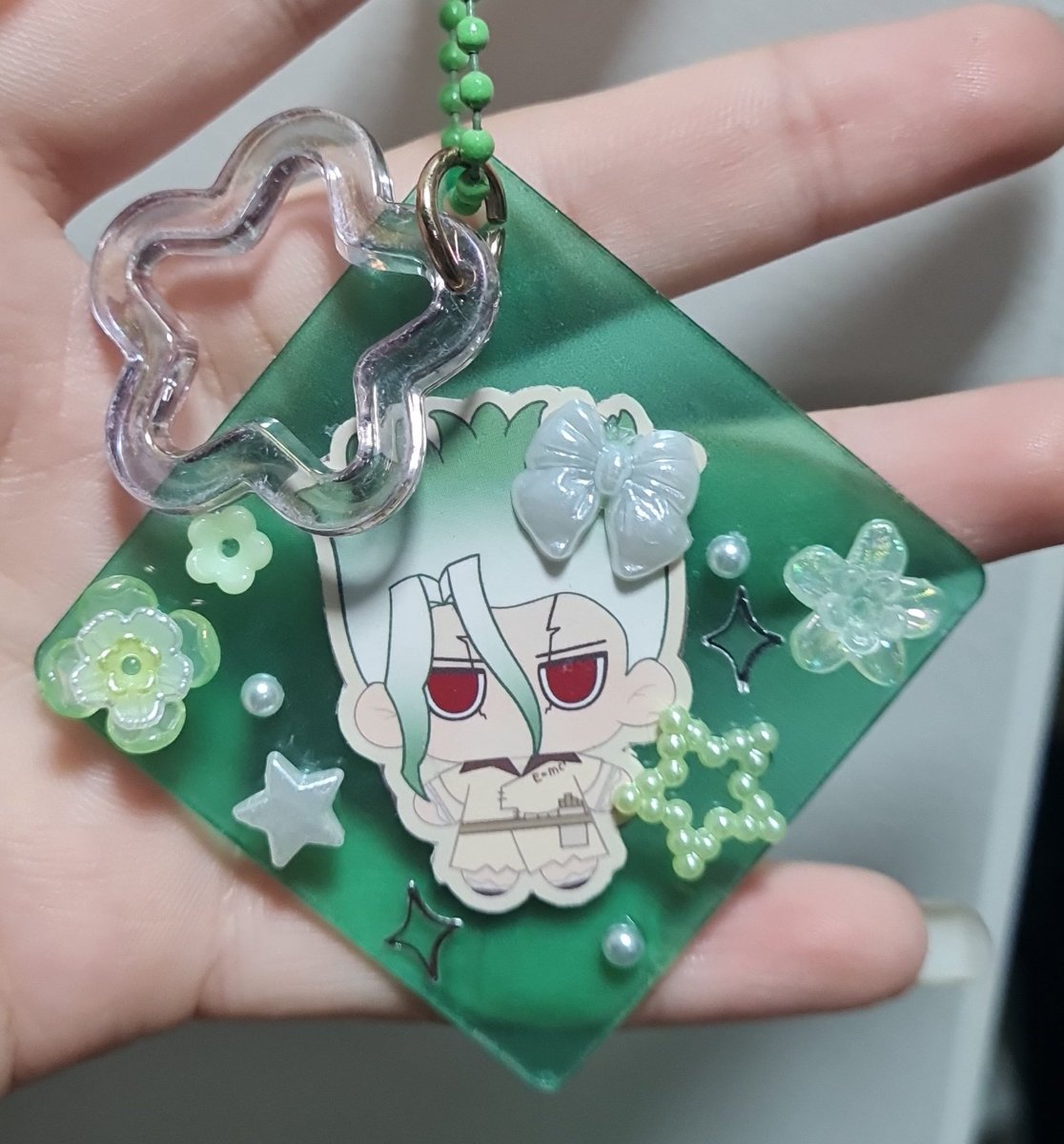 Ripliku's tweet photo. Dcst scrapbooking ver of a keychain for a friend🫡 https://t.co/ygfUcEON38