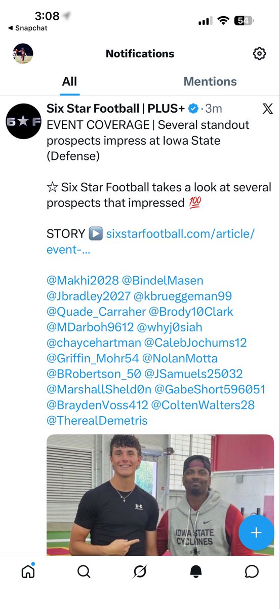 Brody10Clark's tweet photo. Thank you @sixstarfootball for the shoutout https://t.co/jDshzFme11