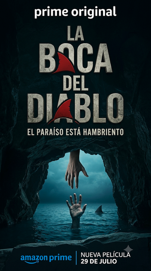 SandymoonDCS's tweet photo. La Boca del Diablo estrena el 29 de julio a través de Prime Video. Sumerge al público en una lucha intensa por la supervivencia y captura el humor y la energía de un grupo de universitarios recién graduados. Ambientada en  las cuevas costeras de Tailandia #survival #sandymoon https://t.co/H1LrlZZPMP