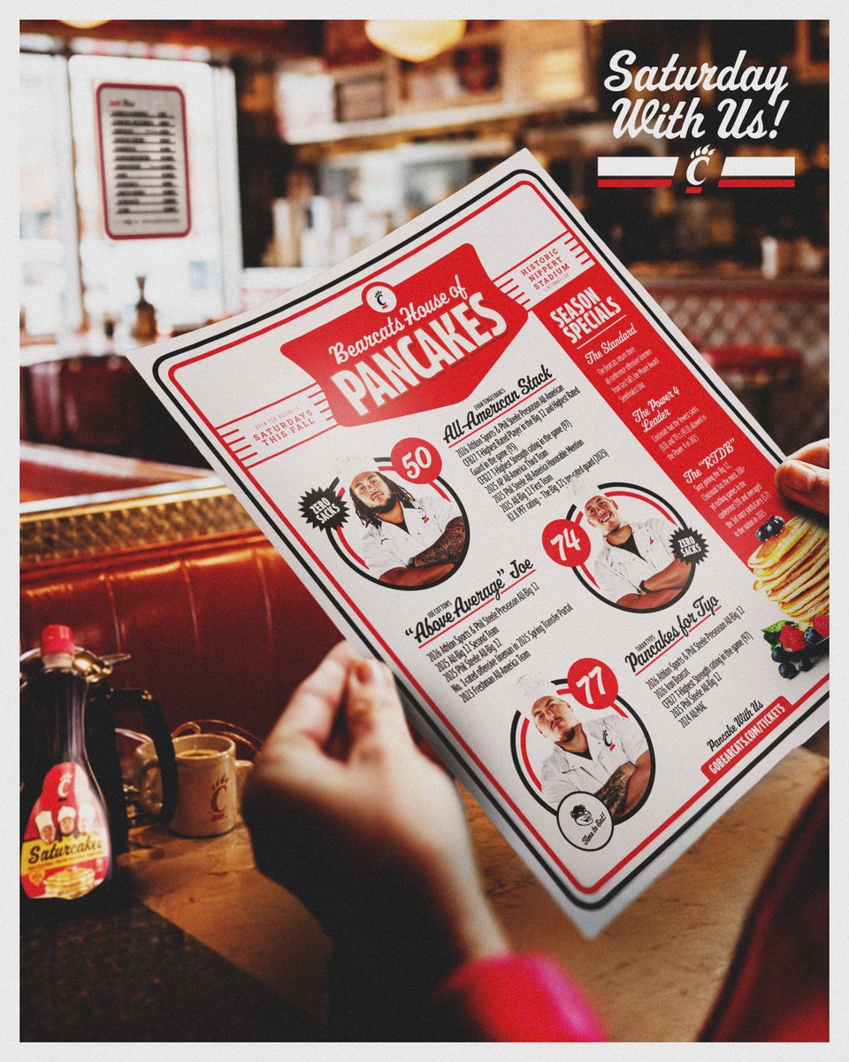 GoBearcatsFB's tweet photo. All you can EAT 🥞

https://t.co/qEKParqjae https://t.co/Yn4P93xSQA