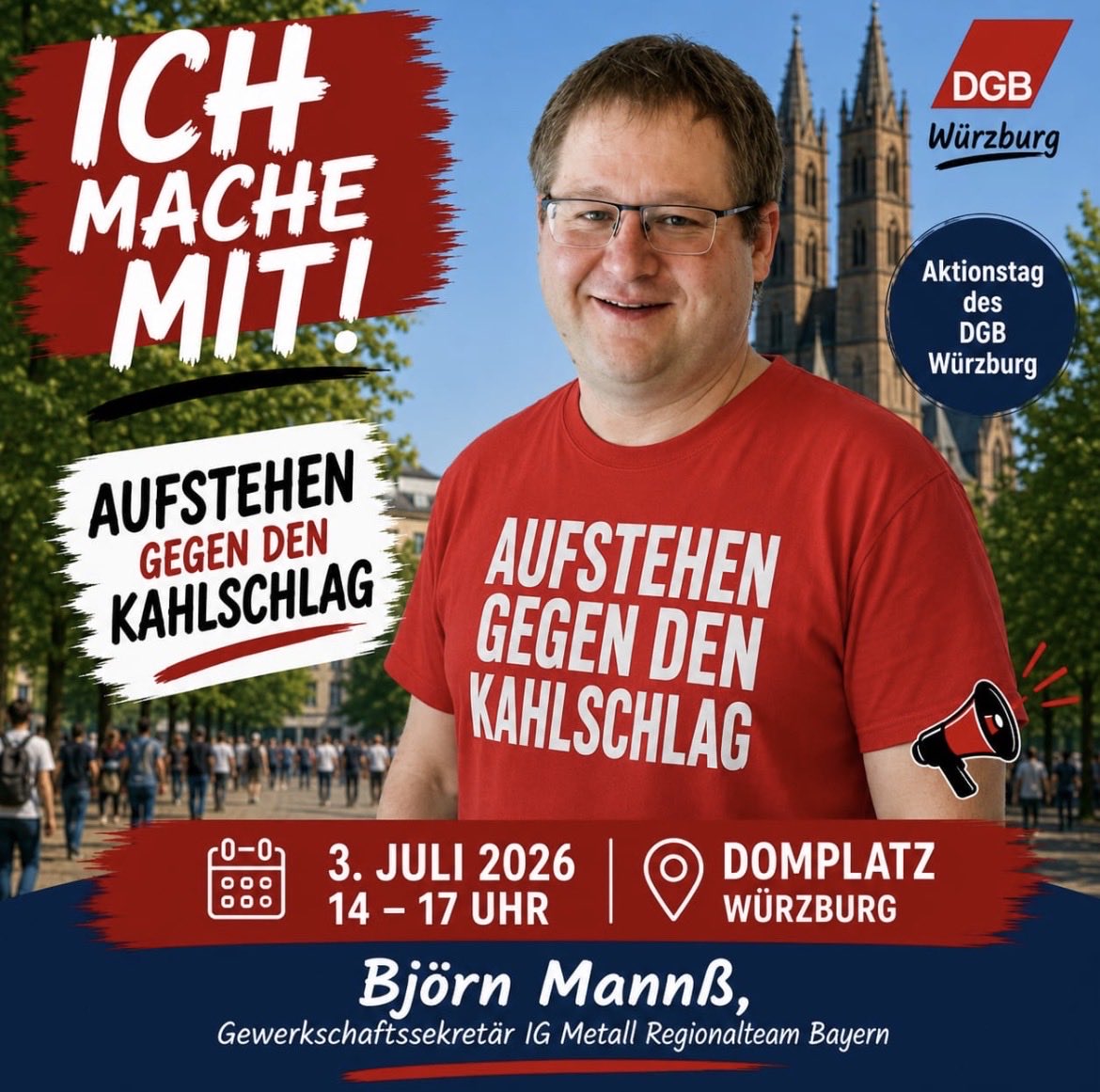 EiflerUlrike's tweet photo. Die Rentenpläne der Bundesregierung sehen eine verpflichtende Kapitalmarktabgabe in Höhe von 1 Prozent vor. Das ist der Einstieg in die von Friedrich Merz geforderte Basisabsicherung der gesetzlichen Rente. Dagegen gehen wir am kommenden Freitag in Würzburg auf die Straße! https://t.co/Byfj8RNjq8