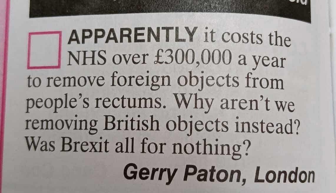 NHSMillion's tweet photo. Was Brexit all for nothing? 🤣 https://t.co/DasAzNMMQL