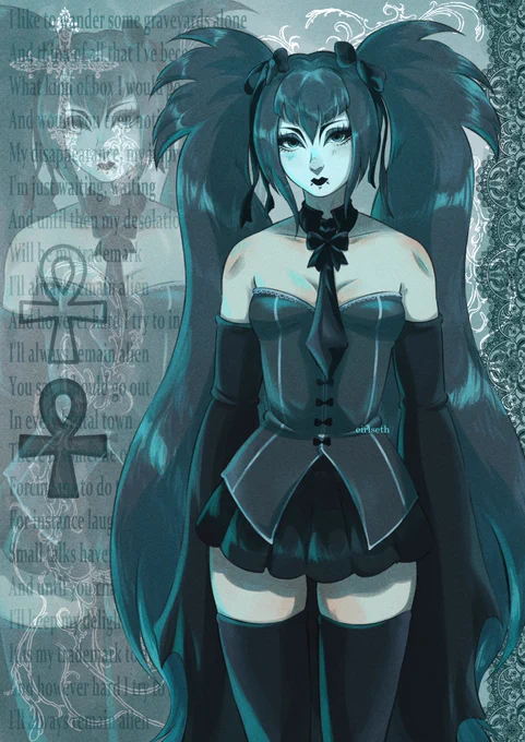 goth miku #hatsunemiku