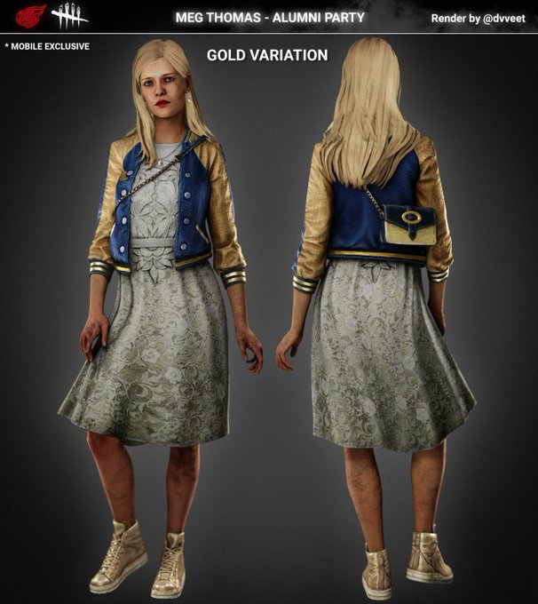 quick_and_quiet's tweet photo. bhvr if u can hear this please god add this meg skin in the days gones collection with the gold torso and legs and the platinum (NOT BLONDE) hair https://t.co/jwnyRwQIa1