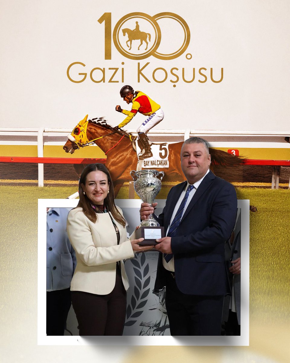 busraozdemirtr's tweet photo. 100. Yıl Gazi Koşusu’nda büyük bir başarıya imza atan, efsane jokeyimiz Halis Karataş ile zafere ulaşan Bay Nalçakan’ı ve değerli sahibi Antalyalı iş insanı Emrah Nalçakan’ı yürekten kutluyorum. 🏆🐎

Bu yıl Antalya Hipodromu’nda düzenlenen Antalya Büyükşehir Belediye Başkanlığı Koşusu’nda kupasını takdim ettiğimiz Bay Nalçakan’ın Türk yarışçılığının en prestijli koşusunu kazanması bizler için ayrı bir gurur oldu.

Bu tarihi başarıda emeği olan herkesi gönülden tebrik ediyorum. 🤍