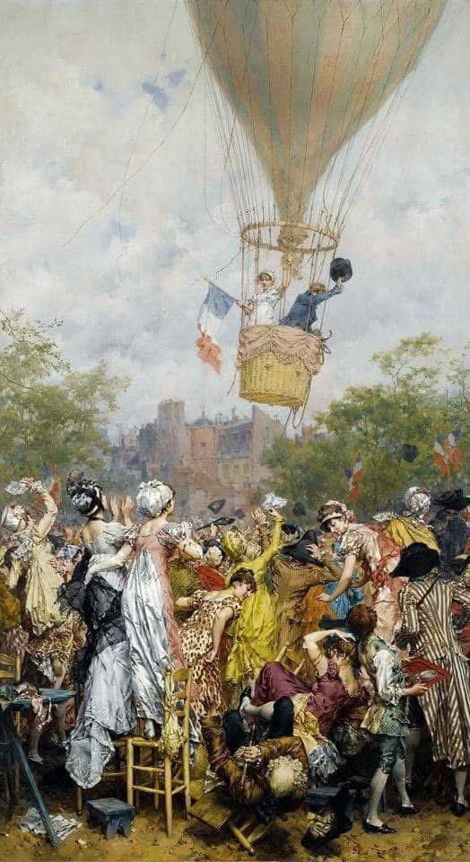 PinarKanat's tweet photo. Frederik Hendrik Kaemmerer-
-A Hot Air Balloon Ascending during the Directoire,1880 https://t.co/19Ox1RjAhP