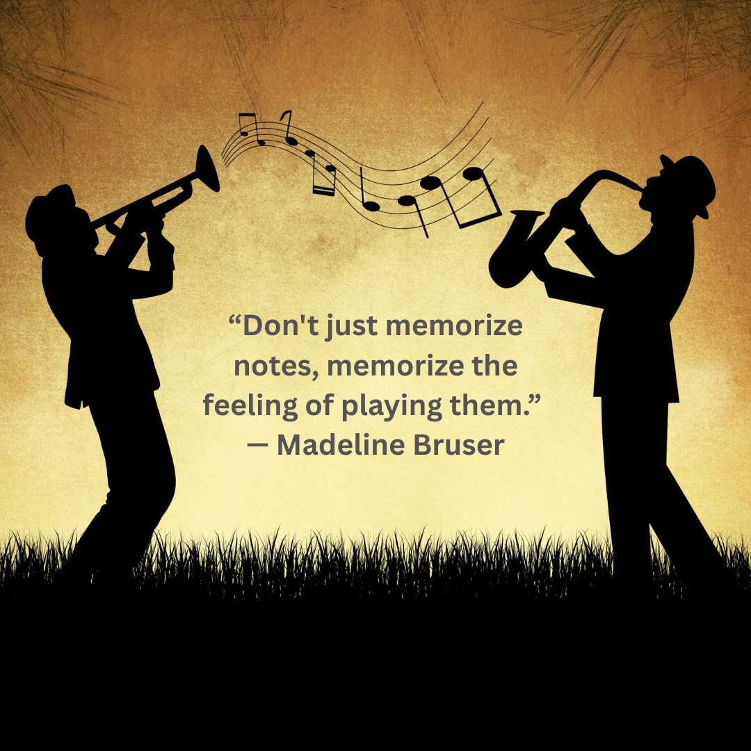 roding333's tweet photo. “Don't just memorize notes, memorize the feeling of playing them.” — Madeline Bruser #music #life #makeitcount #remember #qotd https://t.co/nQMtMmlnTg