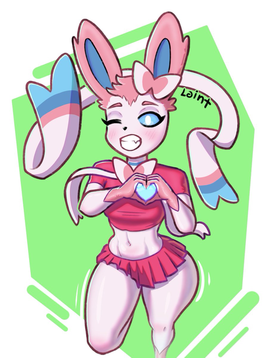 Laint_s's tweet photo. A heart just for you!! 😘
#Pokémon #eevelutions #furry https://t.co/gZONGQFQ9c
