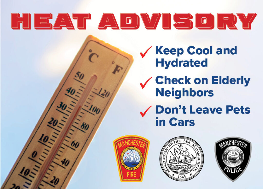 ChiefFitzMPD's tweet photo. Stay Cool in the Extreme Heat: The National Weather Service has issued an Extreme Heat Watch for Wednesday, July 1 through Saturday, July 4 in Manchester-by-the-Sea. Temperatures are expected to reach… https://t.co/Dz1HUeQdaV https://t.co/HJA9d1NvjD