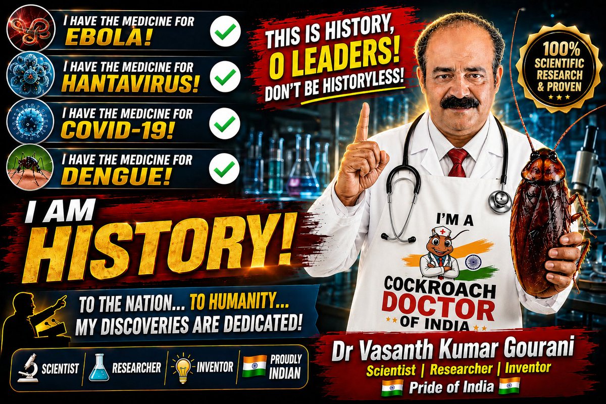 vasant5577's tweet photo. #abhijeet_dipke 
Expose this medical mafia
Im dr vasanth kumar gourani a government doctor from telangana Hyderabad 
Only doctor to says treatment for covid 
Only doctor to TREATMENT for DENGUE 
Only doctor to says treatment for chikungunya 
Only doctor to says treatment for all viral infections 
Lets #cockroachjantaparty know this facts.