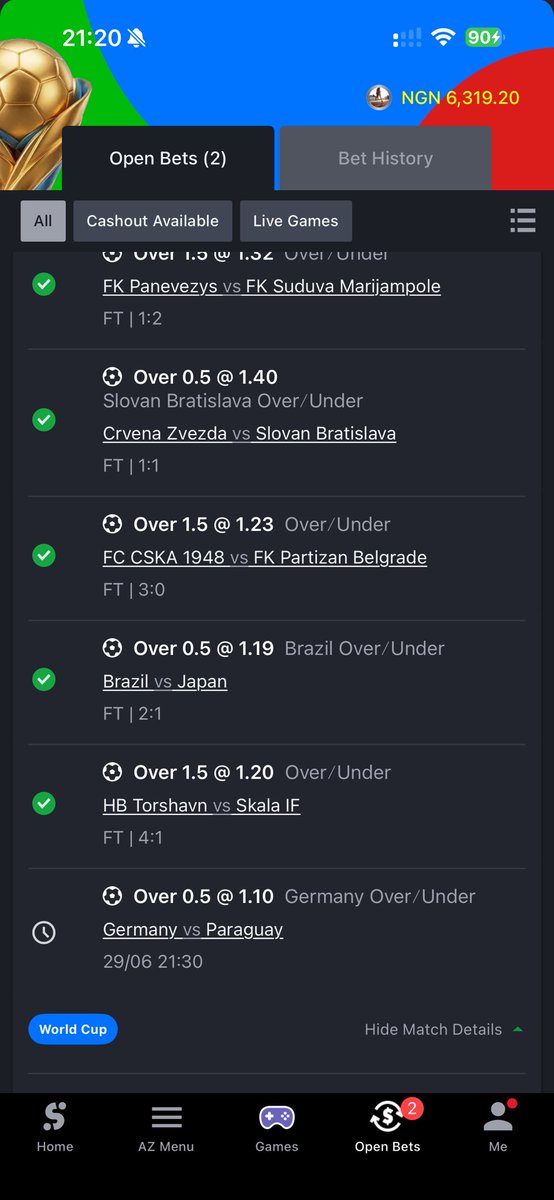 smoothflake's tweet photo. one more game to go 54odds 
@Betxaitips  🙏🏽🙏🏽🙏🏽🙏🏽🙏🏽🙏🏽 https://t.co/sALOWIixUJ