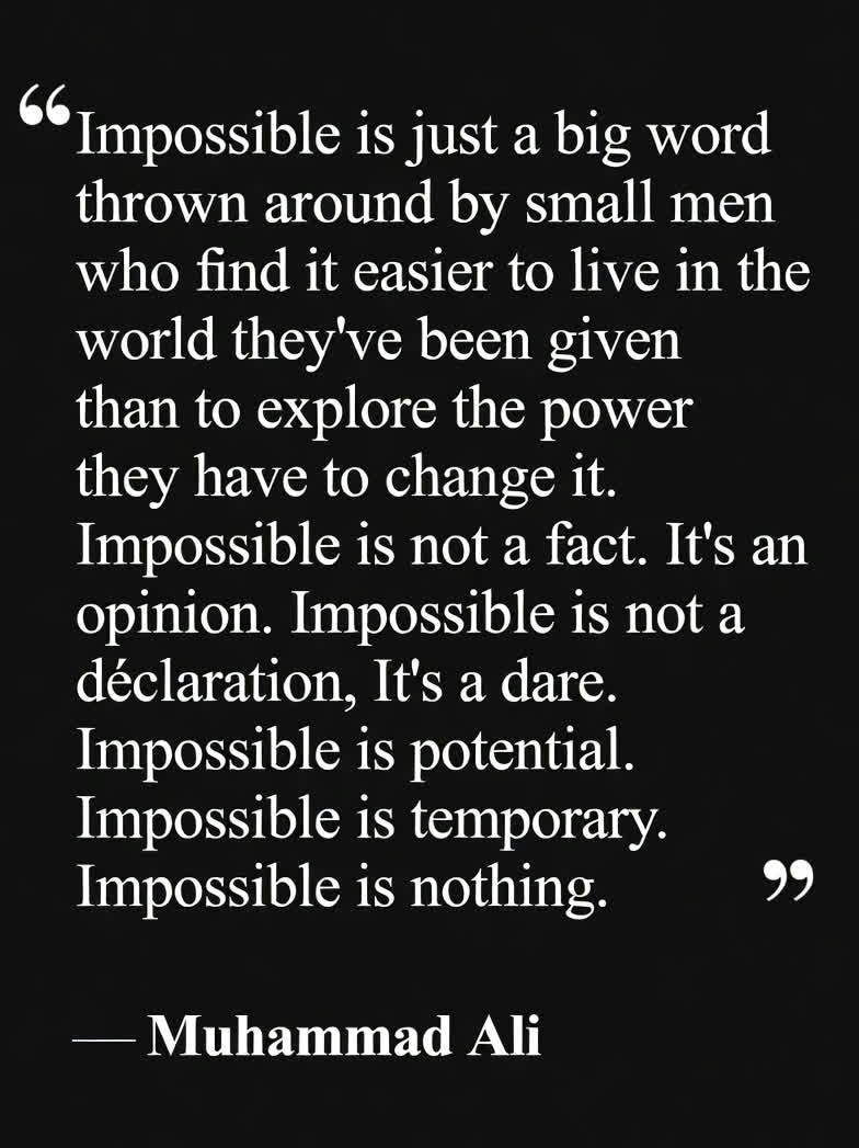 RobertIrvine's tweet photo. If it's really difficult, then all the smart money says it won't get done. Because the oddsmakers are counting on average. They're counting on regular people who hear the word "impossible" and quietly agree then walk away. 

They're not counting on an exceptional individual to flip the script. They're not counting on a person who hears the word "impossible" and takes it as a dare. 

They're not counting on YOU. 

#MondayMotivation