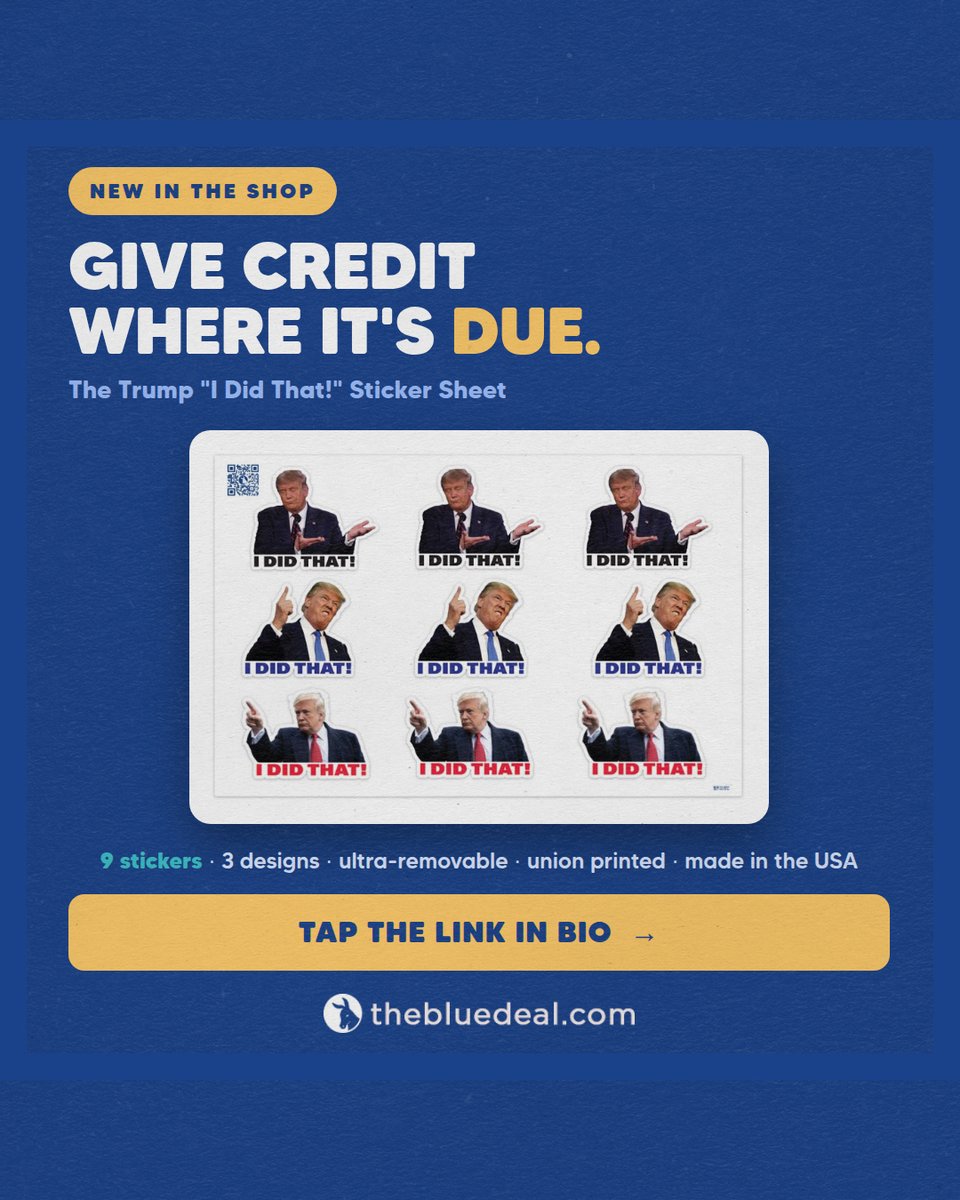 TheBlueDeal's tweet photo. Groceries cost a kidney now? Cool cool cool. There's a sticker for that. The "I Did That!" sheet, 9 stickers ready for every receipt that swears it's not his fault. https://t.co/VaxS4iA9iI https://t.co/addDG4lHNY