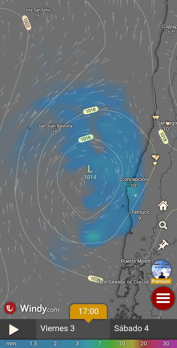 EdoWeatherman's tweet photo. Baja segregada para iniciar julio.

Antes de hablar de las lluvias de la próxima semana, julio comienza con una baja presión que se instalará en Juan Fernández desde el miércoles y podría ingresar al continente con chubascos en la zona central el sábado. Los sectores costeros tienen mejores chances de recibir agua, pero también puede llover en el interior.

Días bastante fríos en general. 

La próxima semana posible lluvia y viento, estaré actualizando.