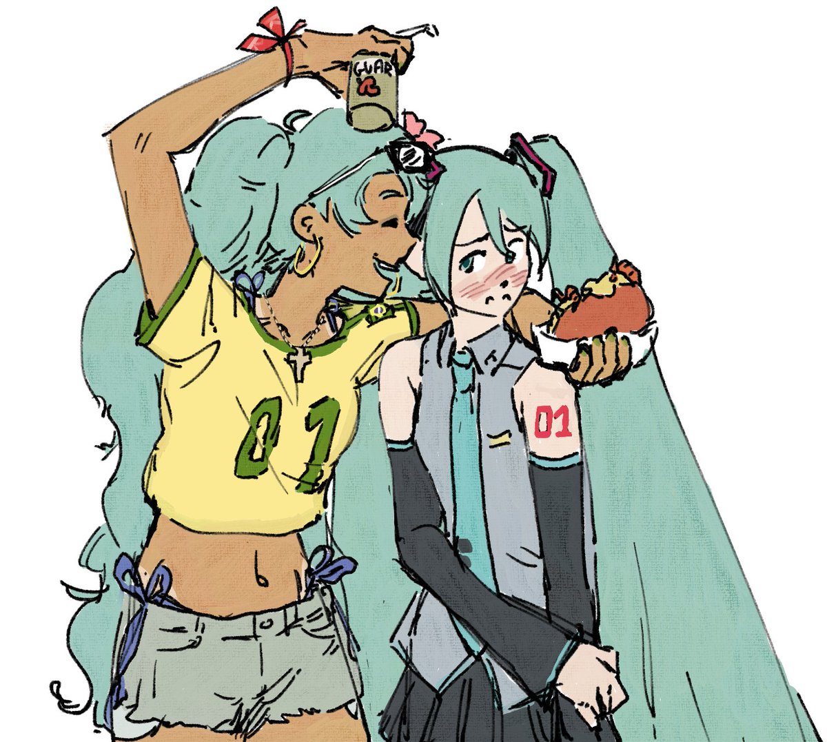 DinoCelestial's tweet photo. POSTEI EM FORA DE ORDEM FODASE tem que aproveitar o embalo

HATSUNE MIKU (BRASILEIRA) E HATSUNE MIKU (JAPONESA) QUE TINHA FEITO PRO JOGO DE HOJE

ME PERGUNTO QUEM GANHOU !!!!!!!!!!!! https://t.co/q532v2z5cM
