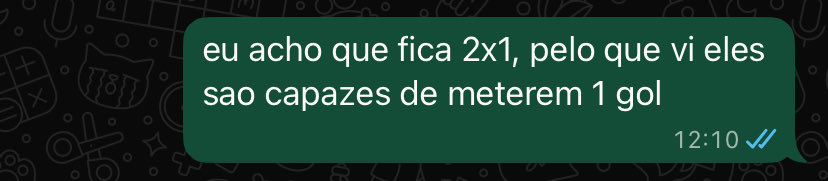 espumeitoda's tweet photo. @marlborison amr até o placar eu acertei!!!! e opinião… o video abaixo me representa heheh https://t.co/MThHFPvSJh https://t.co/3VPs2dO8XK