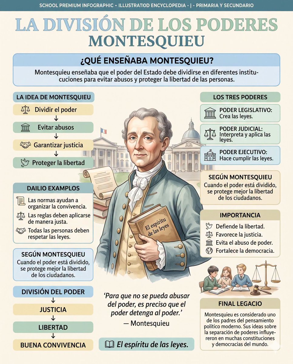 RebolledaGil's tweet photo. La división de poderes según Montesquieu 👇👇👇👇👇 https://t.co/MmgvU8vUAs