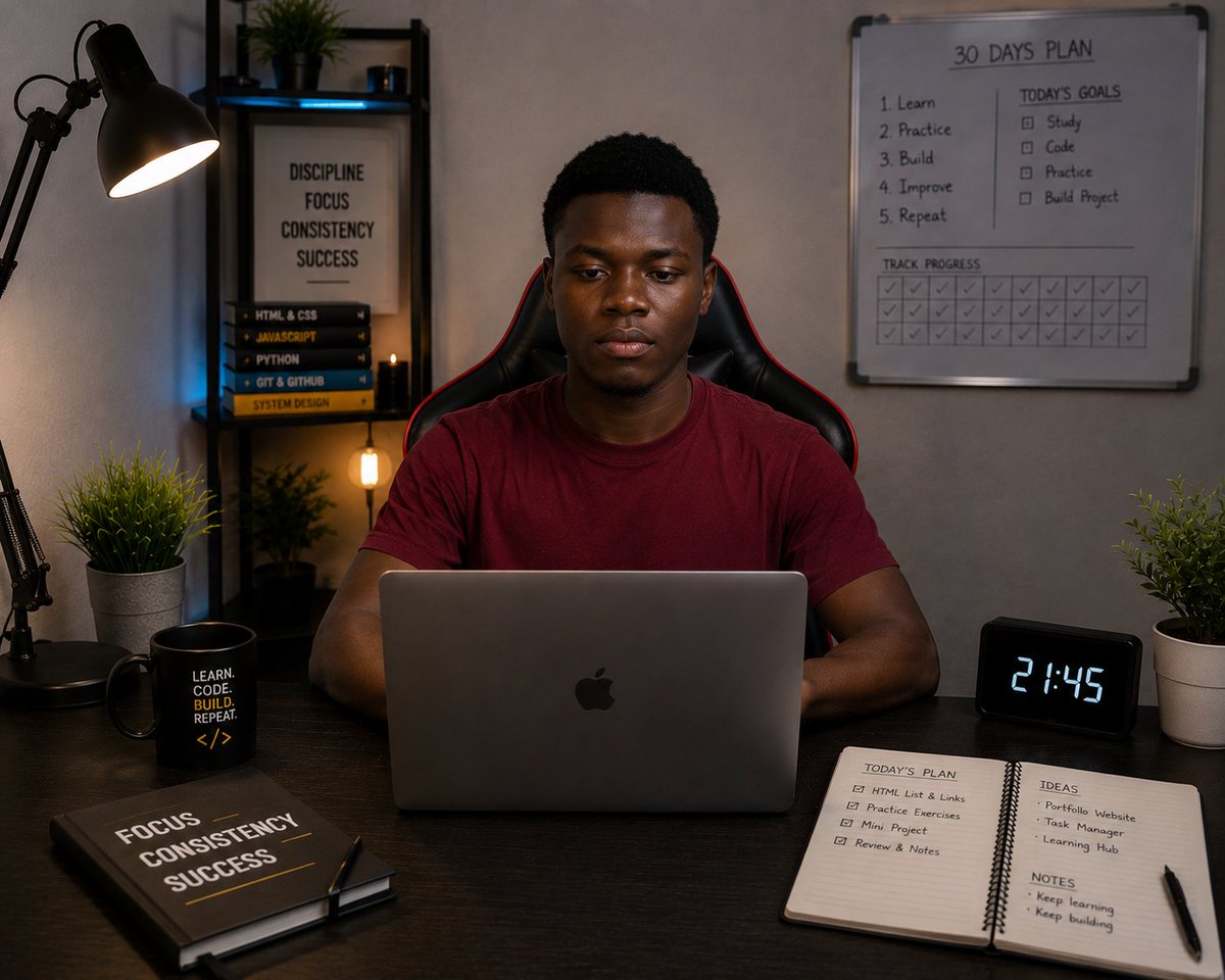 odesolafranklin's tweet photo. Day 15 of my 30 Days Challenge at TS Academy 💻

Halfway to Day 30.

Fifteen days of learning, showing up, staying disciplined, and trusting the process.

What felt difficult at the beginning is starting to feel familiar now.

@TechSphereAcad
#30DaysOfTech #LearningWithTS https://t.co/XWeJCsX2Pz