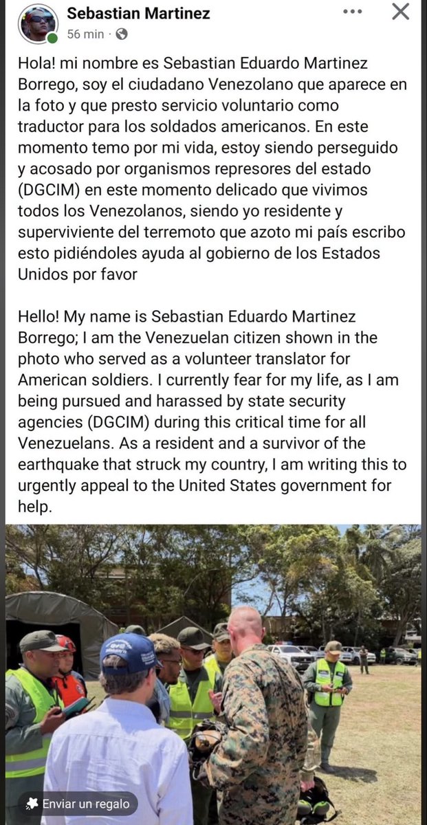 sevenfuentes7's tweet photo. Minutos después que Sebastián Martínez (BOIKIDO) hizo esa publicación, sus cuentas de Facebook, Instagram fueron suspendidas/bloqueadas. ‼️‼️‼️‼️ https://t.co/7uTjseH7RA