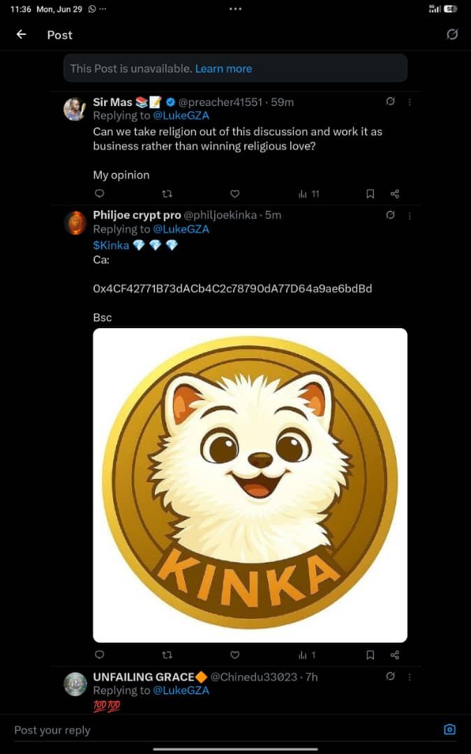 phil_joe_'s tweet photo. @bsc_daily @kinka_token @Just_Cat_Coin @catalystcoin_ @wikicatcoin @BGOAT_001 @Aideficoin_ @zubatoken @Casinotokenbnb $Kinka 💎 💎 

Bsc 💎 

Ca: 0x4CF42771B73dACb4C2c78790dA77D64a9ae6bdBd https://t.co/t1LuQT6QjF