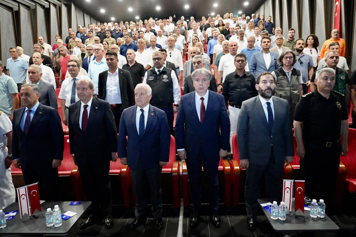 universityalova's tweet photo. Rektörümüz Prof. Dr. Mehmet Bahçekapılı, Kuzey Kıbrıs Türk Cumhuriyeti 5. Cumhurbaşkanı Sayın Ersin Tatar’ın katılımlarıyla gerçekleştirilen “Doğu Akdeniz’de Türk Varlığı ve Kuzey Kıbrıs Türk Cumhuriyeti’nin Stratejik Önemi” konulu programa katıldı. https://t.co/F2EDQn4XdF