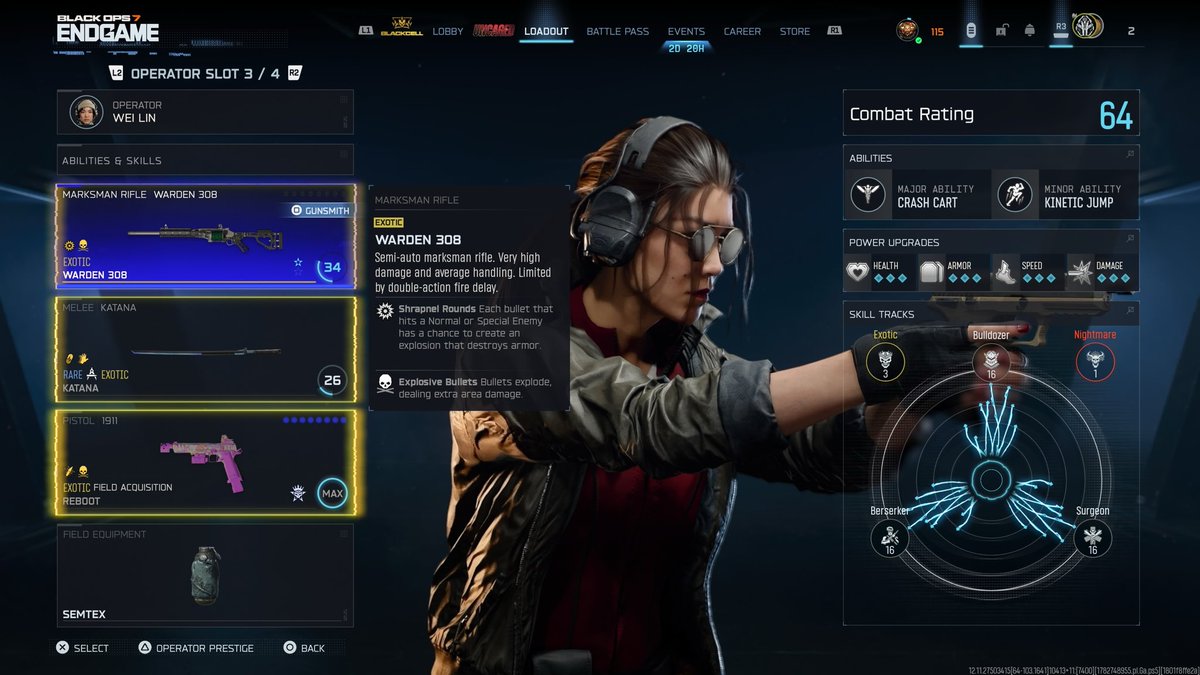 arod175's tweet photo. if it’s not dev errors it’s removing my attachments smh #BlackOps7 #Endgame https://t.co/pypEdJ7g0A