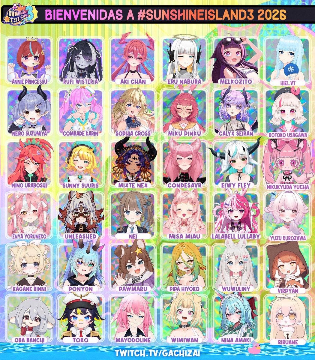 GachiZai's tweet photo. 👾𝗦𝘂𝗻𝘀𝗵𝗶𝗻𝗲 𝗜𝘀𝗹𝗮𝗻𝗱 𝟑🌴
Fue tan bueno el recibimiento del server que decidimos invitar a 13 nuevos talentos!
 
Ahora son 67 (equisde) participantes las que viviran esta gran aventura en Minecraft 🎊

🗓Este sábado! En el canal de tu chica favorita✨
#SunshineIsland3 https://t.co/791kzH7Dpx