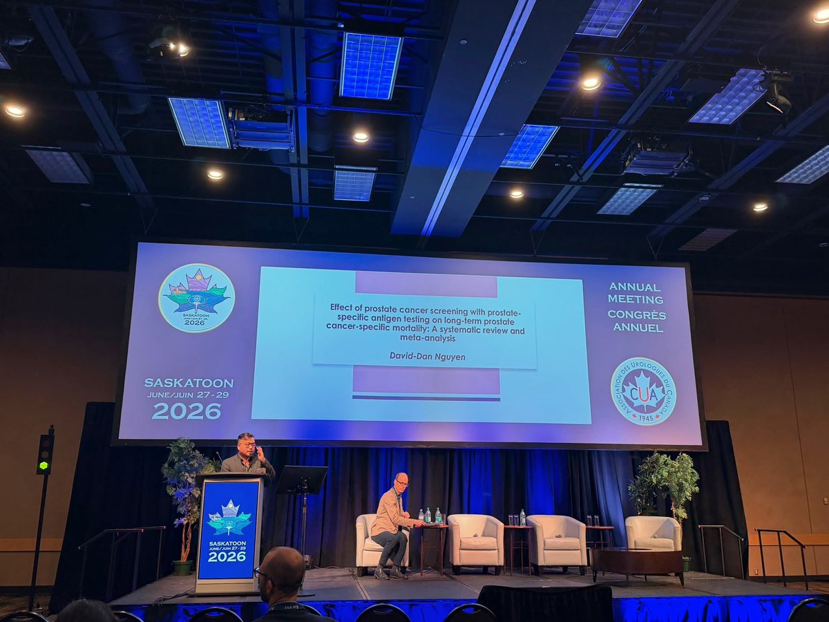 DavidDan_Ngn's tweet photo. Great few days at #CUA2026!

Presented our SRMA on PCa screening @EUplatinum, my PhD research on the CTFPHC, and the @CuaJournal trainee reviewer training pilot, with the latter two recognized with awards

Even better: reconnecting with friends + saskatooning!

@UofTUrology https://t.co/equfSaXJLi