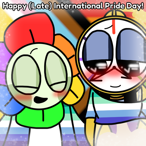 GlitchyDaFlower's tweet photo. (repost bc i made a typo -_-)
Happy (Late) International Pride Day! 🏳🌈✨
#roblox #dandysworld #dandy #dandicusdancifer #dandysworlddandy #dyle #dyletimesly #dandysworlddyle #dyledandysworld #flowertime #dylexdandy #dandyxdyle #pridemonth #lgbt #lgbtq https://t.co/Mei4HEUcLc