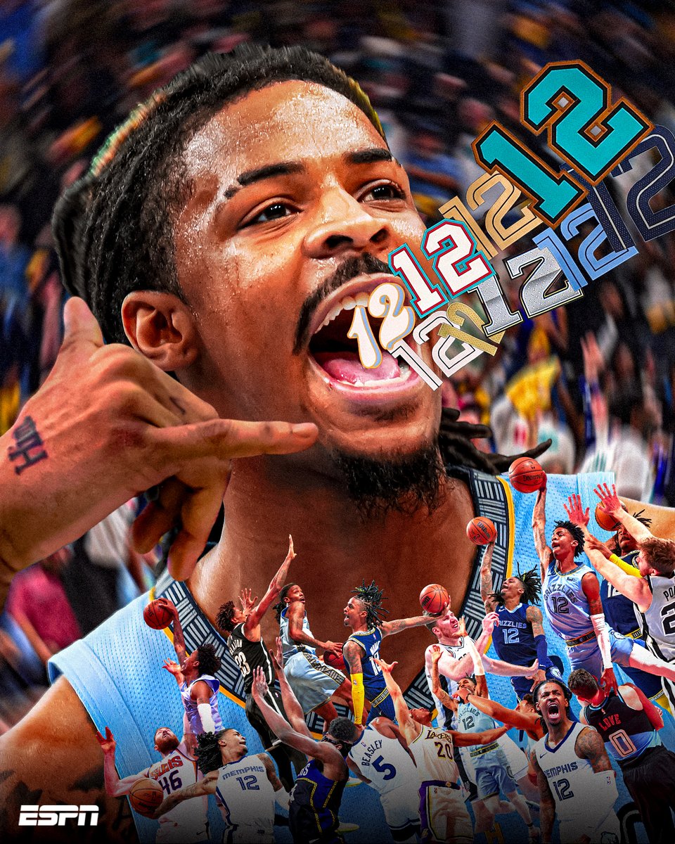 SportsCenter's tweet photo. CALL 12 ☎️

Ja Morant's unforgettable time in Memphis comes to an end. https://t.co/X0pqhmpOT1