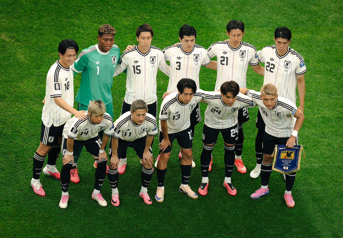 JackBrown591897's tweet photo. @ActuFoot_ Hajime Moriyasu 🇯🇵🎙️ 
"Les joueurs ont vraiment tout donné, alors j'espère que vous ressentirez la fierté d'être japonais et que vous les féliciterez" 👏👏👏 
@GoalJP_Official https://t.co/csXKrjfSLg