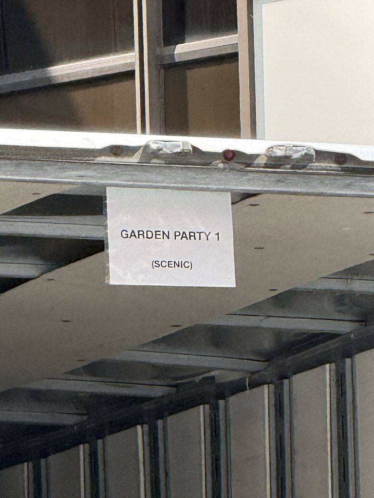 sigebll's tweet photo. Large structures, lights and other ‘delicate’ equipment being unloaded outside of Madison Square Garden. Speculation says it’s for Taylor Swift’s wedding rumored to be happening this Friday. @CBSEveningNews will have more tonight. https://t.co/HusiwvhrAe