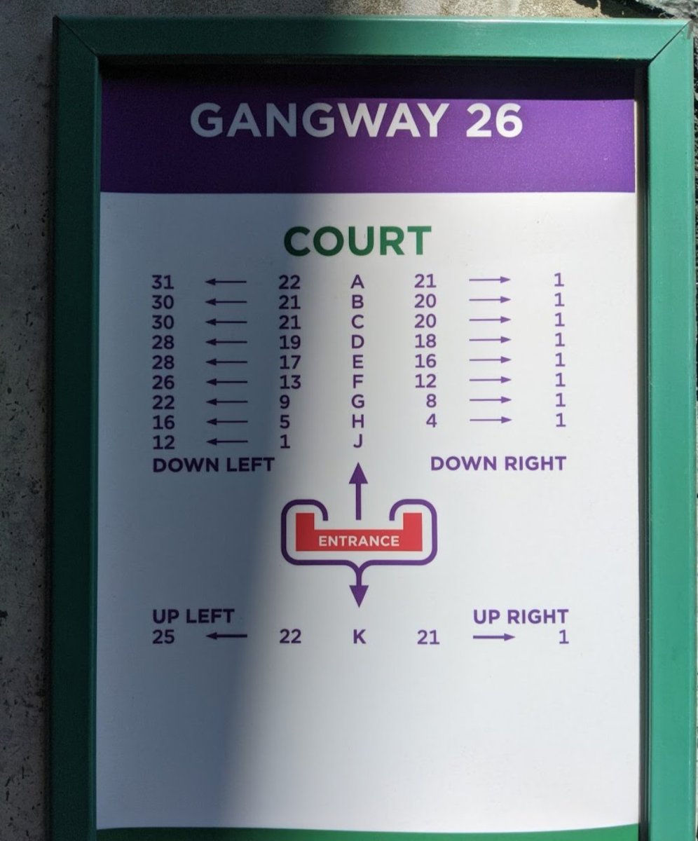 pa_SW19's tweet photo. @YaoLin925864 @gragytpmv @ViewFromTheQ You're more than welcome! I'm always so glad when people enjoy their experience here.

I asked a friend because I wasn't certain. She said gangway 26. I attached a photo of the seating layout. 

Ask away if you need any more info 😊 https://t.co/8KR7dUQ2Hf
