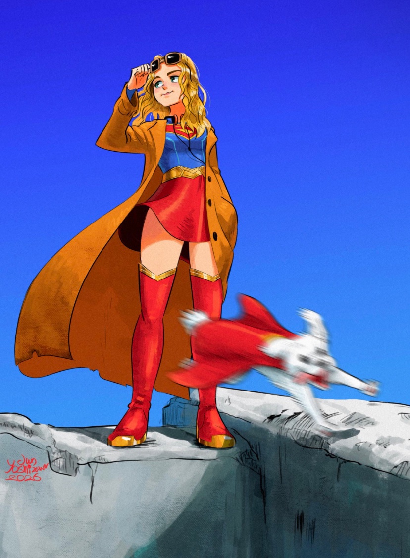 patthewatcher's tweet photo. Supergirl &amp; Krypto

Artwork by: @jun_worldcrew https://t.co/0fjtCe8jw9