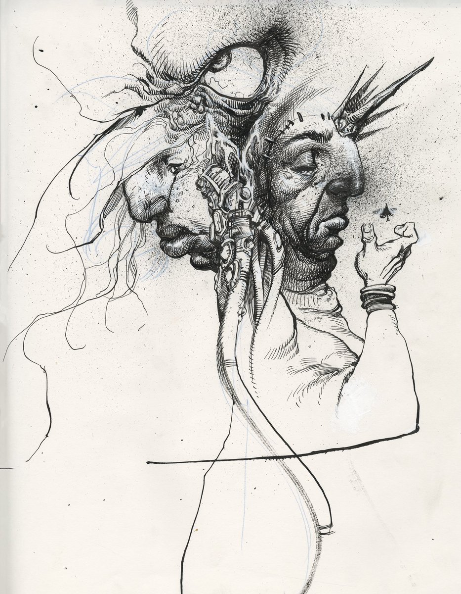 WAYSHAK's tweet photo. What I came up with the other night while chatting it up with @GrisGrimly &amp; Eric Talbot on SKETCHBOOK LIVESTREAM.

Gris was a great guest and it was a blast doing the show.

Shout out to everyone that checked out the show.  Thnx!

https://t.co/rDUyhL3OQr https://t.co/UqxsB9mEir