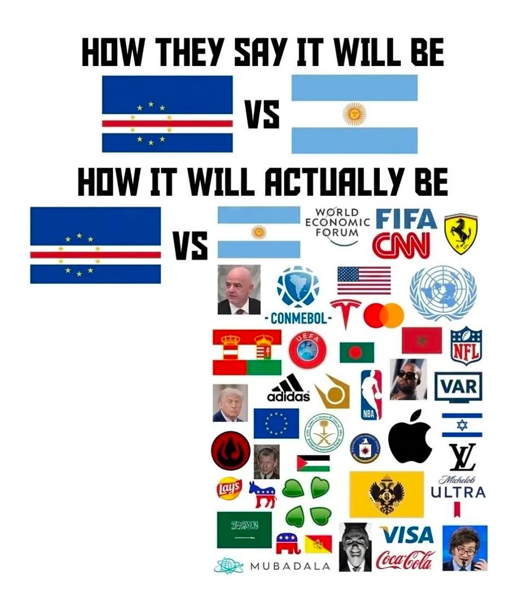 TouchmineX's tweet photo. 🚨 The truth of Argentina vs Cape Verde! 🇦🇷🇨🇻 https://t.co/PYF0ozFmR4