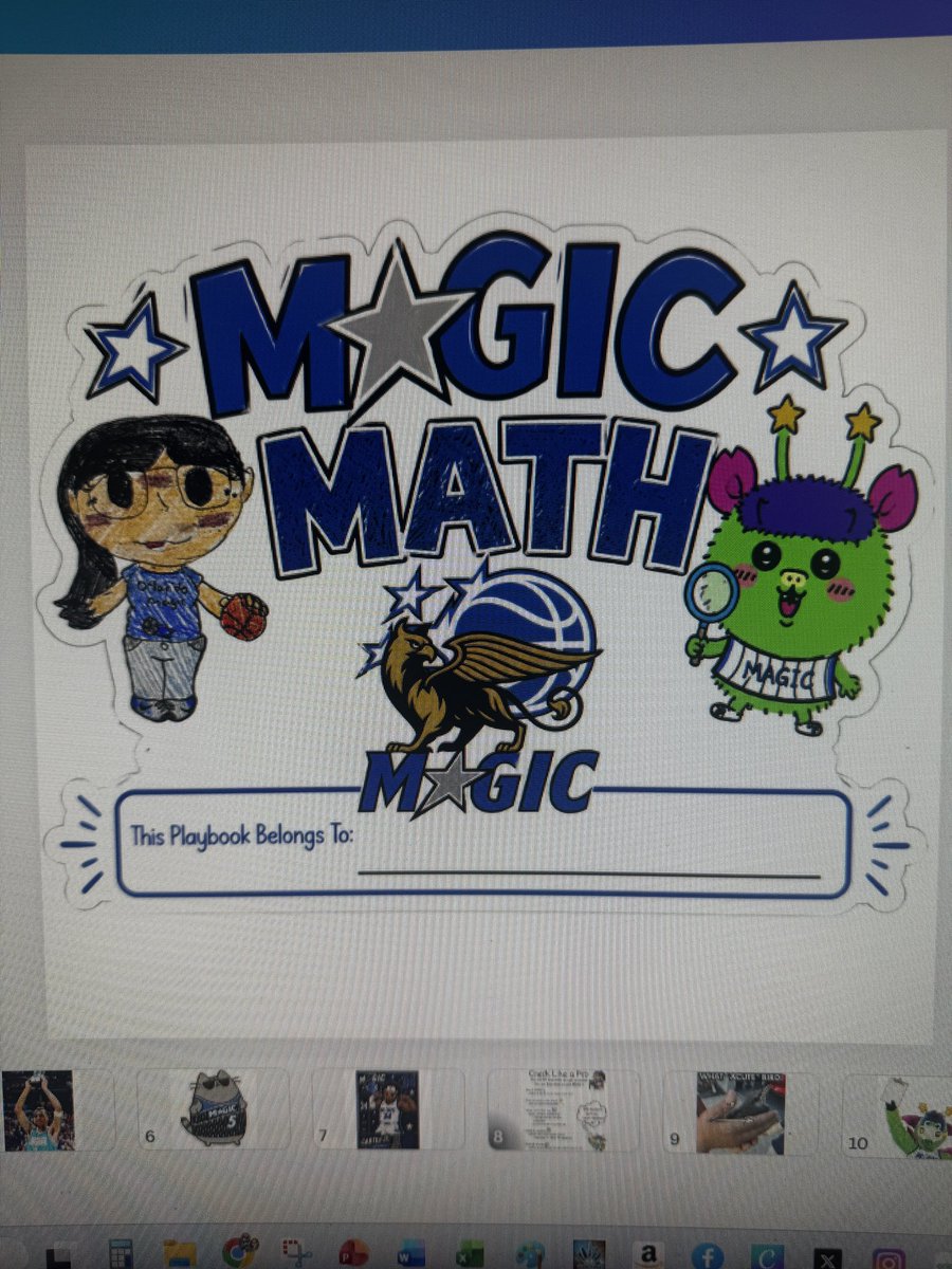 MrsLopezMagic's tweet photo. Today’s #MagicMath Lab Creations: Working on notebook guidelines 📓 Shoutout to @K5MathOCPS for the unit tabs! #MakeItMagic @OrlandoMagic https://t.co/bjBtTx4SmG