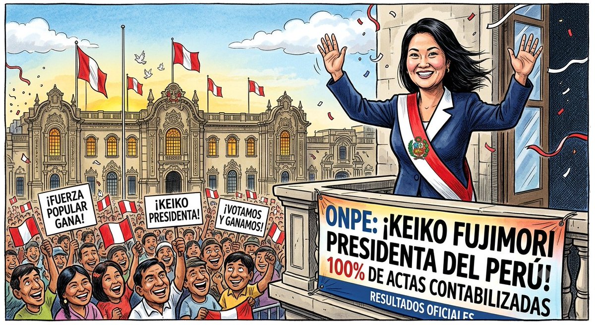 jorgeluiscabani's tweet photo. La nación Peruana ha ungido a la Sra. @KeikoFujimori como PRESIDENTE DEL PERÚ, la primera mujer elegida por voto directo.
Votación: 7 de Junio, día de la bandera 🇵🇪 
Resultados al 100%: 29 de Junio, día Santo 🙏🏻
#SíSePudo
#FuerzaPopular
#FujimoriPresidente
#KeikoPresidenteDelPerú https://t.co/VOeb2FINRg