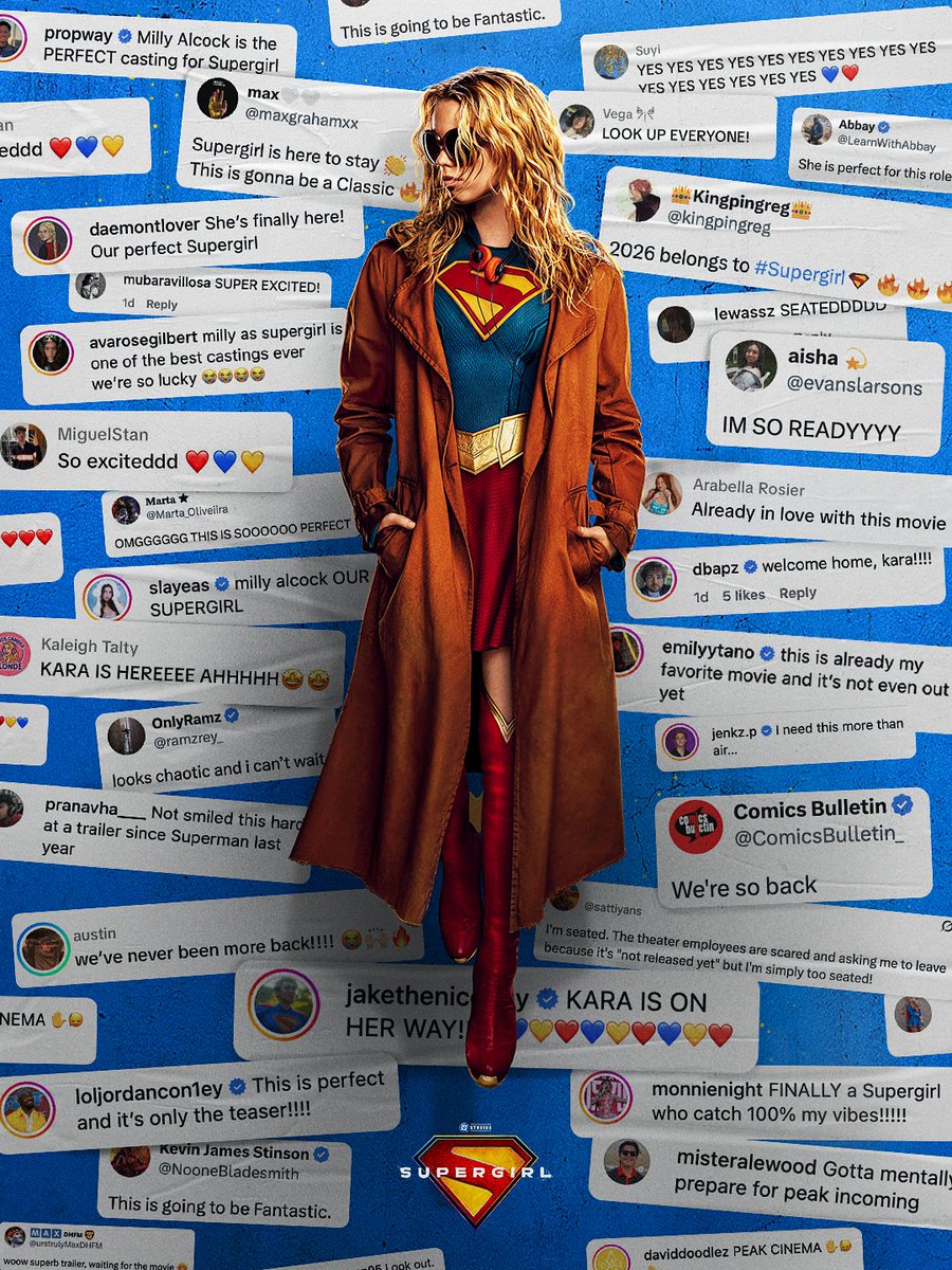 NooneBladesmith's tweet photo. Go see Supergirl. https://t.co/m5dBMnX2Bf