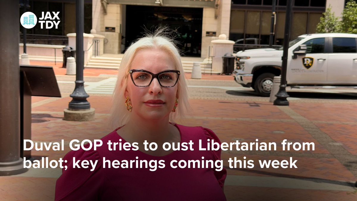 JAXTDY's tweet photo. Duval GOP tries to oust Libertarian from ballot; key hearings coming this week | Jacksonville Today
https://t.co/8MGd8upZaS https://t.co/PvK8xV4Rox