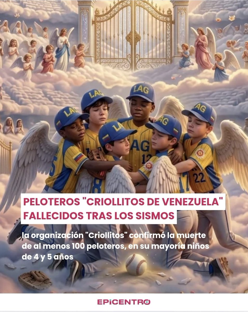 Epicentro_RD's tweet photo. Reportan más de 100 niños beisbolistas fallecidos y decenas de desaparecidos tras colapsos en Playa Grande, Venezuela. Mientras las muertes en el país escalan a 1,450, el presidente de la entidad describe el escenario como "zona de guerra". https://t.co/EVuMtuP7lH