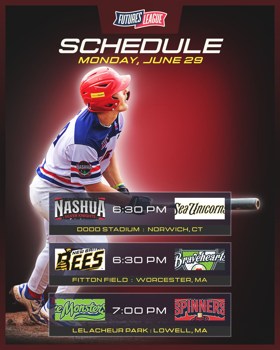 FuturesLeague's tweet photo. A new week begins today. A new month begins later this week...and the #FuturesLeague baseball continues!

#WooBall💚 is at home looking to continue its winning ways, while #SeaUnicorns🦄 host #SilverKnights⚔️ and #Spinners🧵 cap off a home series. https://t.co/RggnOMMMqu