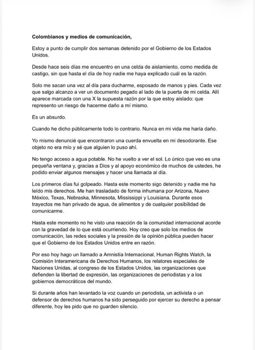 FisicoImpuro's tweet photo. Ya vieron el más reciente comunicado de @Betocoralg ? Deberían leerlo y pedir todos juntos si liberacion. Metamos presión usando todos el ht #BetoPresoPolitico https://t.co/0UwQ0mKdFg